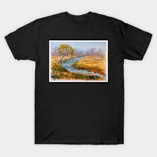 Sunset Fields - Watercolour T-Shirt